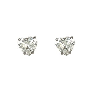 0.60ct Heart Shaped Diamond Stud Earrings