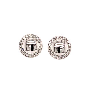 0.10ct Round Brilliant Cut Diamond Cluster Earrings