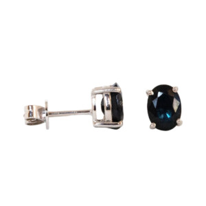 Oval Sapphire Stud Earrings