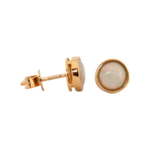 0.87ct Round Opal Stud Earrings
