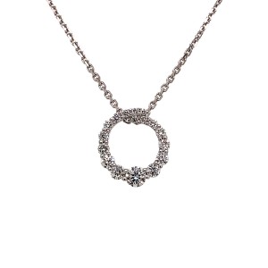 0.45ct Round Brilliant Cut Circle Diamond Pendant