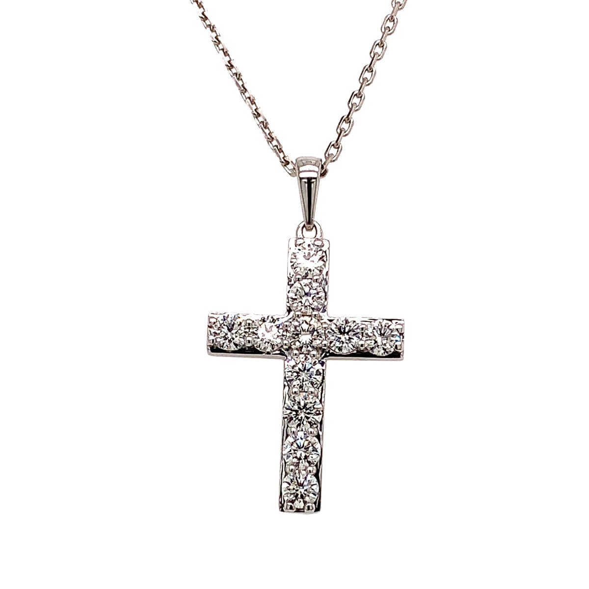 0.70ct Round Brilliant Cut Diamond Set Cross