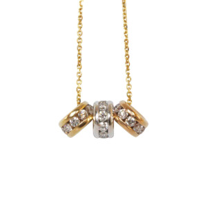 1.00ct Round Brilliant Cut Diamond Trilogy Pendent