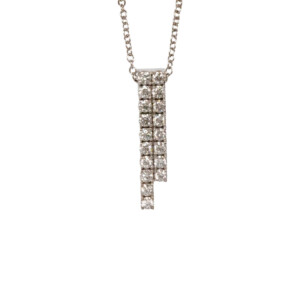 1.00ct Round Brilliant Cut Diamond Drop Pendent