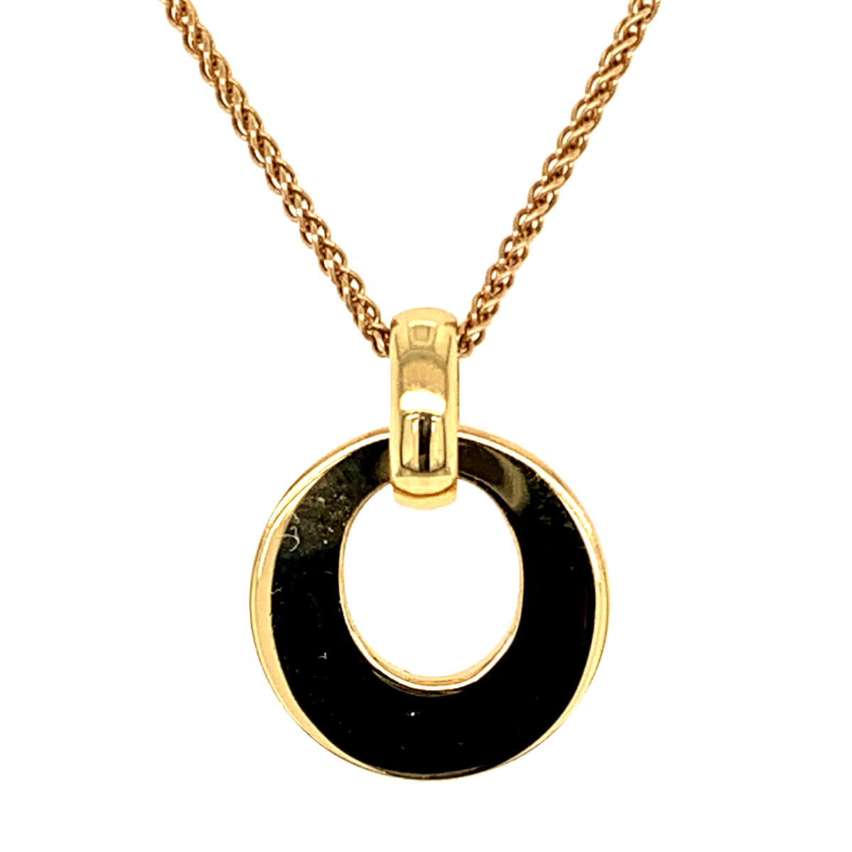 18ct Yellow Gold Open Circle Pendant