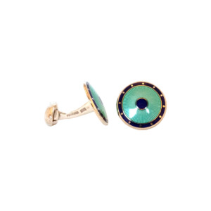 Sterling Silver & Enamel Cufflinks