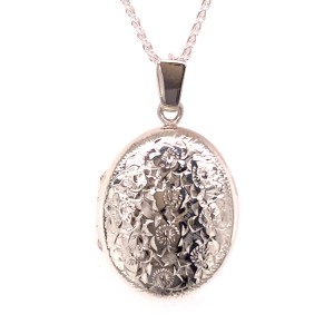 Sterling Silver Locket & Chain