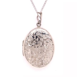 Sterling Silver Locket & Chain