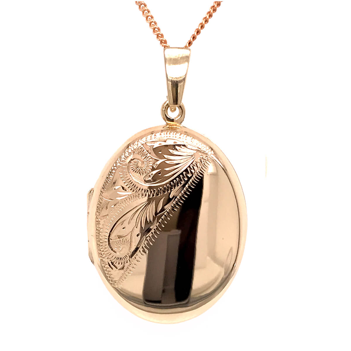 9ct Yellow Gold Locket and Chain