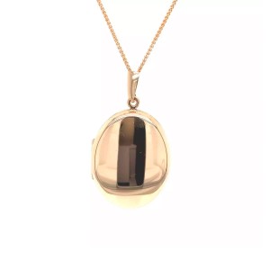 9ct Yellow Gold Locket & Chain