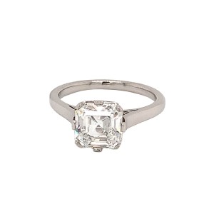 2.00ct Asscher Cut Diamond Solitaire Ring