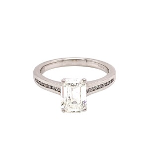 1.52ct Emerald Cut Diamond Solitaire Ring