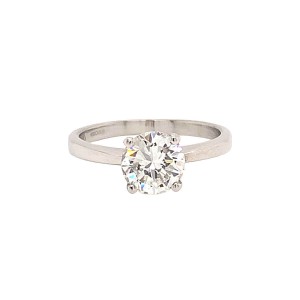 1.34ct Round Brilliant Cut Diamond Solitaire Ring
