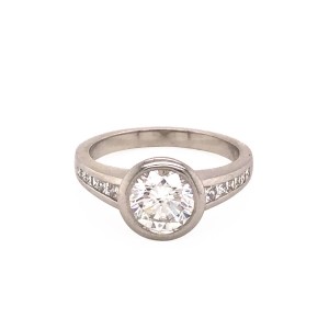 1.32ct Round Brilliant Cut Diamond Solitaire Ring