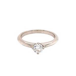 0.41ct Round Brilliant Cut Diamond Solitaire Ring