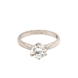 1.16ct Round Brilliant Cut Diamond Solitaire Ring