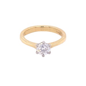 0.56ct Round Brilliant Cut Diamond Solitaire Ring