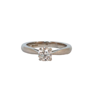 0.51ct Round Brilliant Cut Diamond Solitaire Ring