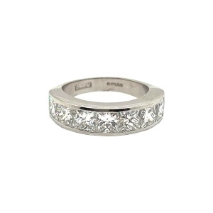 2.92ct Diamond Half Eternity Ring