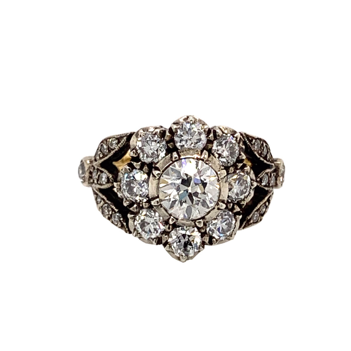 Georgian Style Diamond Cluster Ring