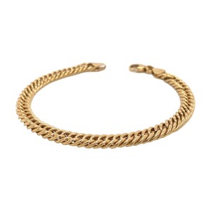 18ct Yellow Gold Flat Link Bracelet
