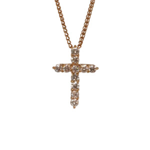 1.50ct Round Brilliant Cut Diamond Set Cross
