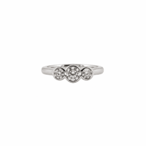 0.80ct Round Brilliant Cut Diamond Trilogy Ring