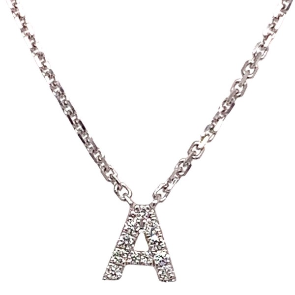 Diamond Initials Pendant