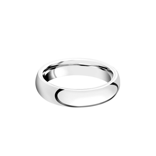 Platinum Heavy Court Wedding Band