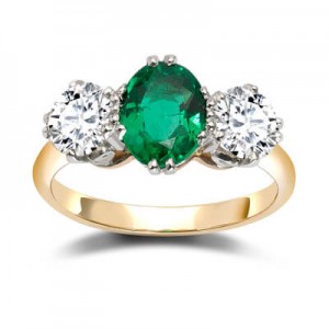 Coloured Stone Engagement Rings
