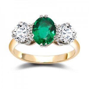 Coloured Stone Engagement Rings