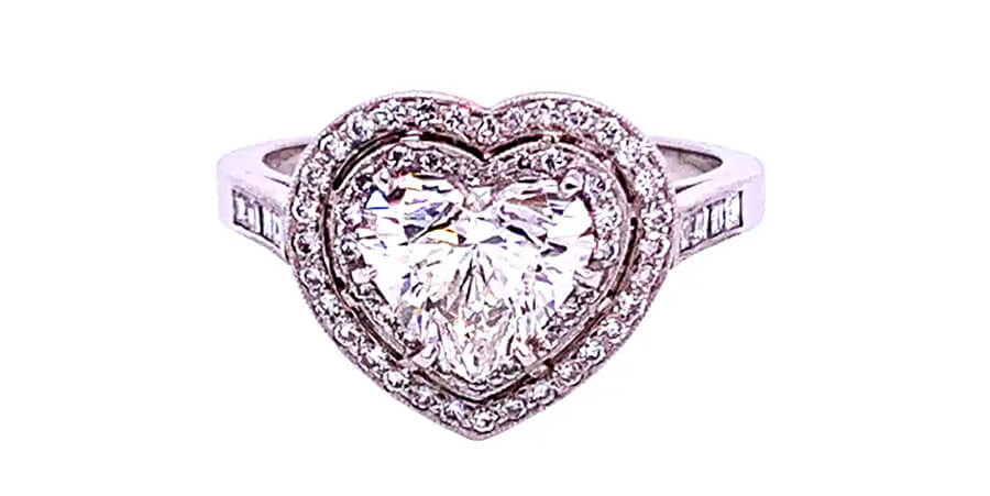 Heart Shaped Diamond Engagement Rings