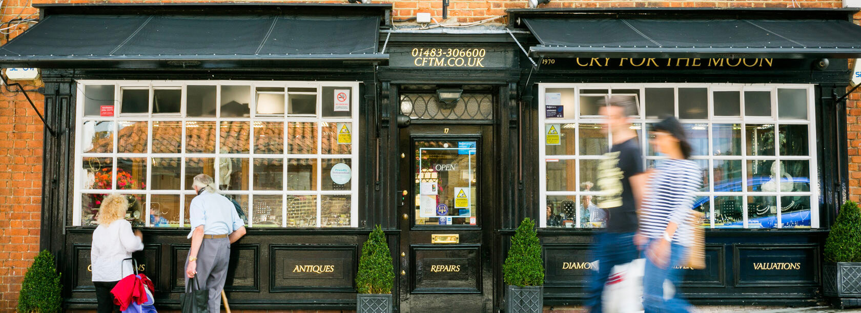 Front of Guildford Jewellers, Cry For the Moon