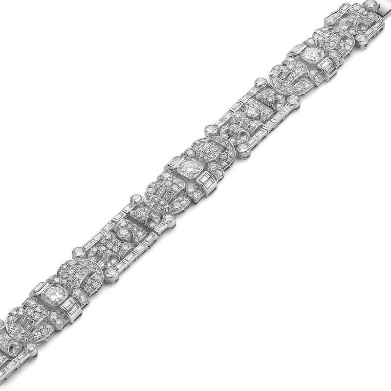 art deco diamond bracelet